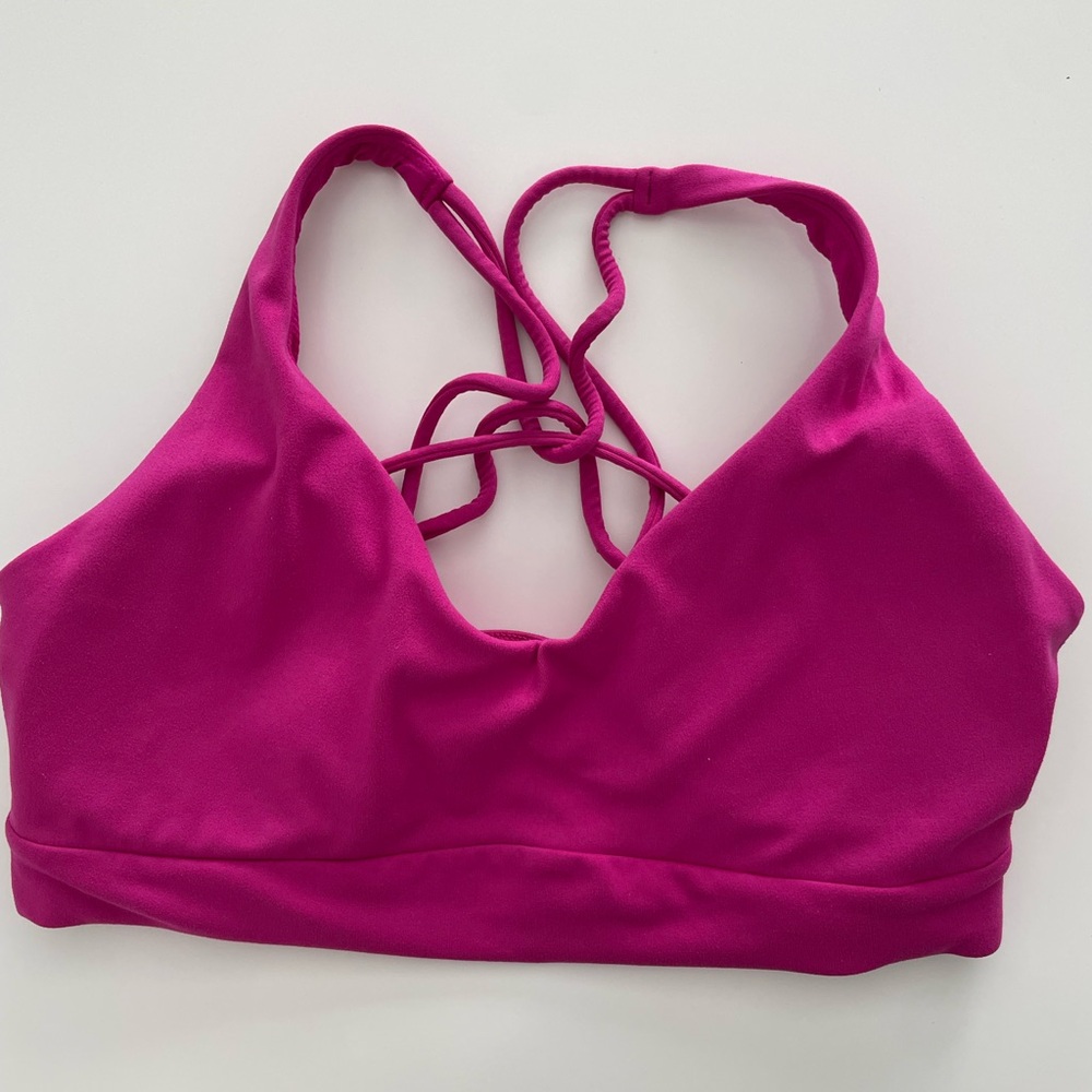 Athleta pink bra, medium